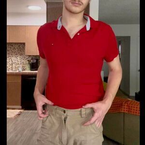 Tommy-hilfiger Men's Red Polo-shirts